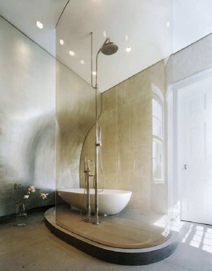 Koupelna s minimalistickými prvky