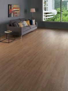 Obývací pokoj v příjemné atmosféře s podlahou Natural Oak
