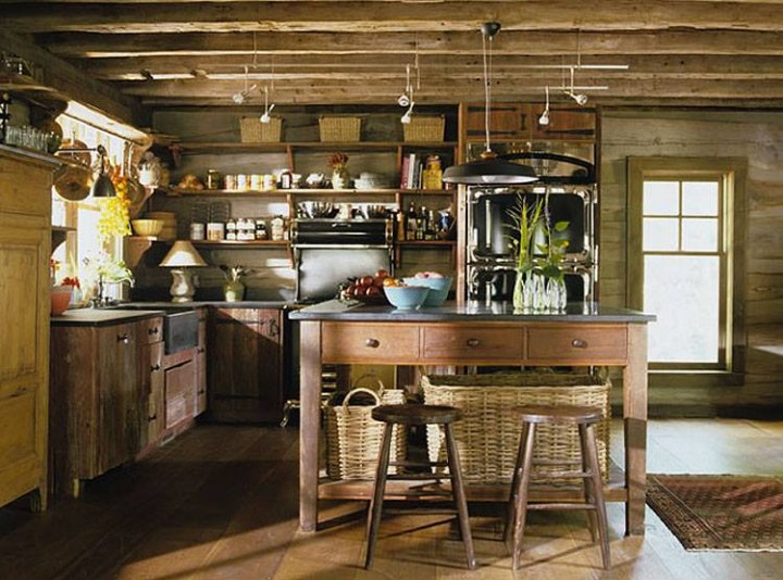 Kuchyň v rustikálním stylu