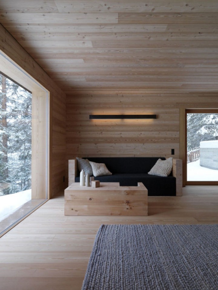 Obývací pokoj ve dřevě