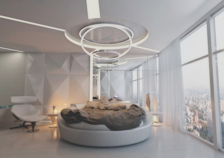 Luxusní ložnice v bílé