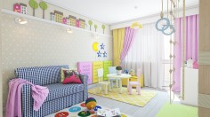 Dětský pokoj v hravých barvách