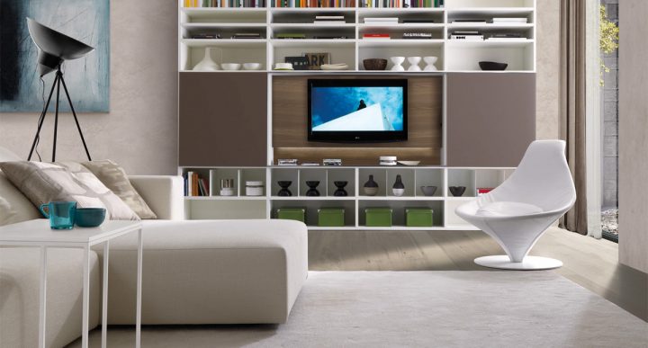 Moderní obývací pokoj s italským šmrncem